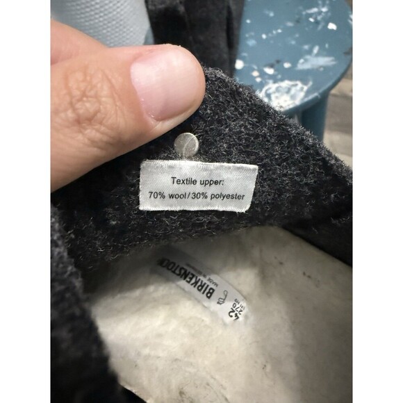 Birkenstock Andermatt Shearling Wool Slipper Boot Anthracite Sz 42 US 9-9.5 main image 7